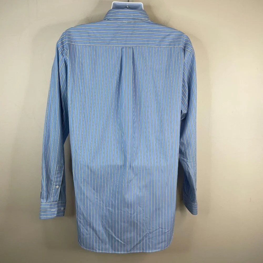 Giordano Button Down‎ Shirt Mens XL Blue Long Sleeve Vintage Eclectic Grandpa